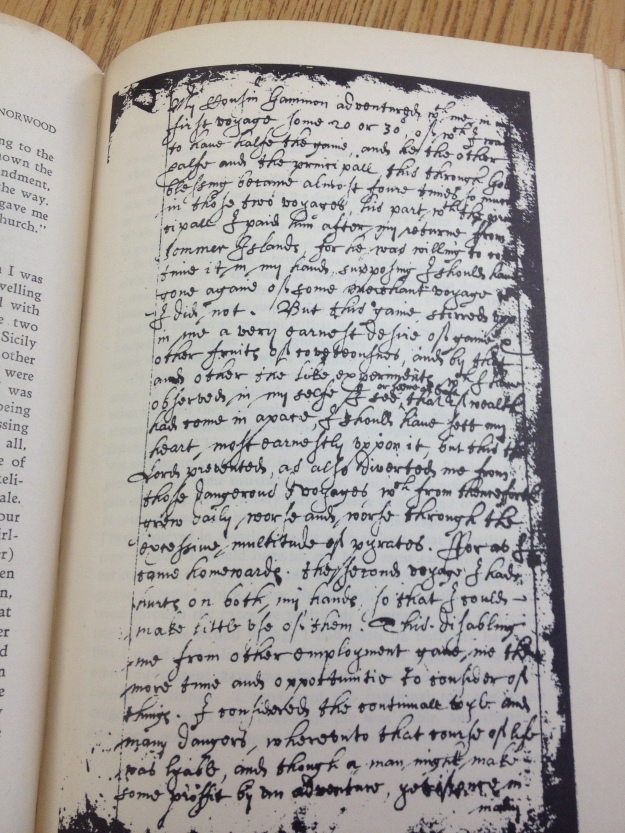 Text of Norwood's journal. 